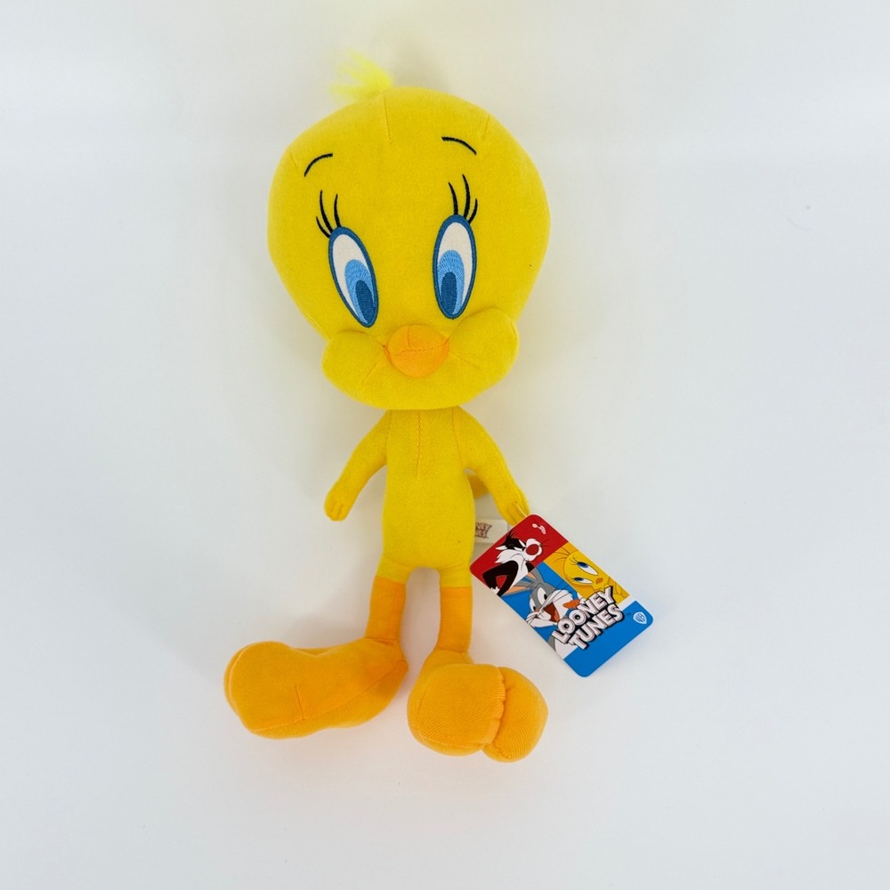 Looney Tunes Tweety Bird Plush Toy Factory Yellow Stuffed Animal 12 inch NWT